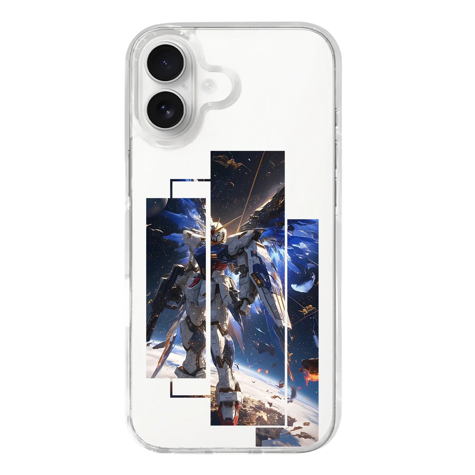 ガンダム グッズ,νガンダム - iPhone 17シリーズ 透明スマホケース – 薄型・耐衝撃・精密フィット保護カバー